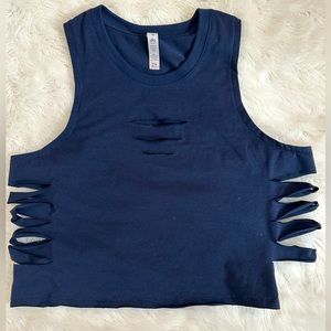Crop top yoga/fitness tank top
